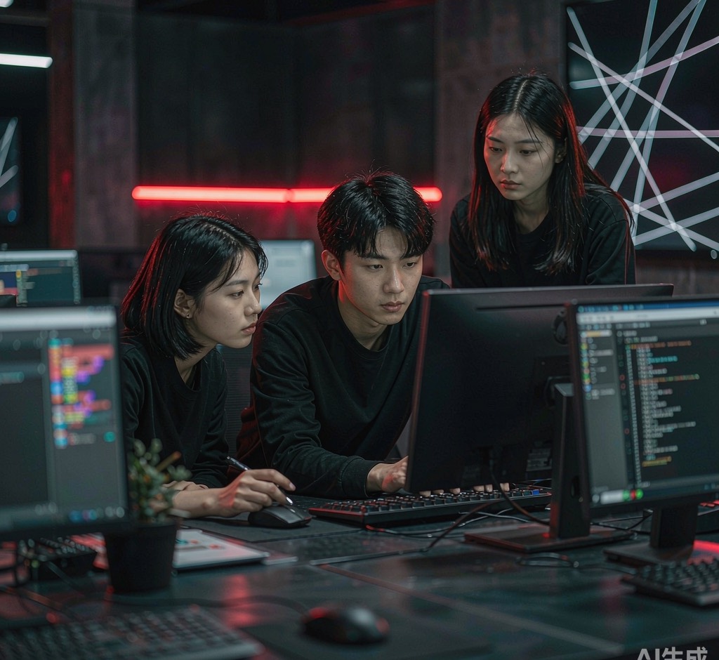 凌宸信息核心团队在重庆办公室协作开发